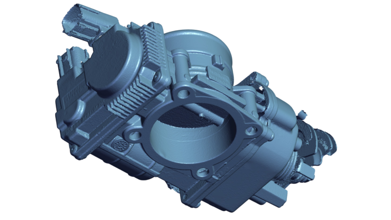 модель відсканованої частини двигуна